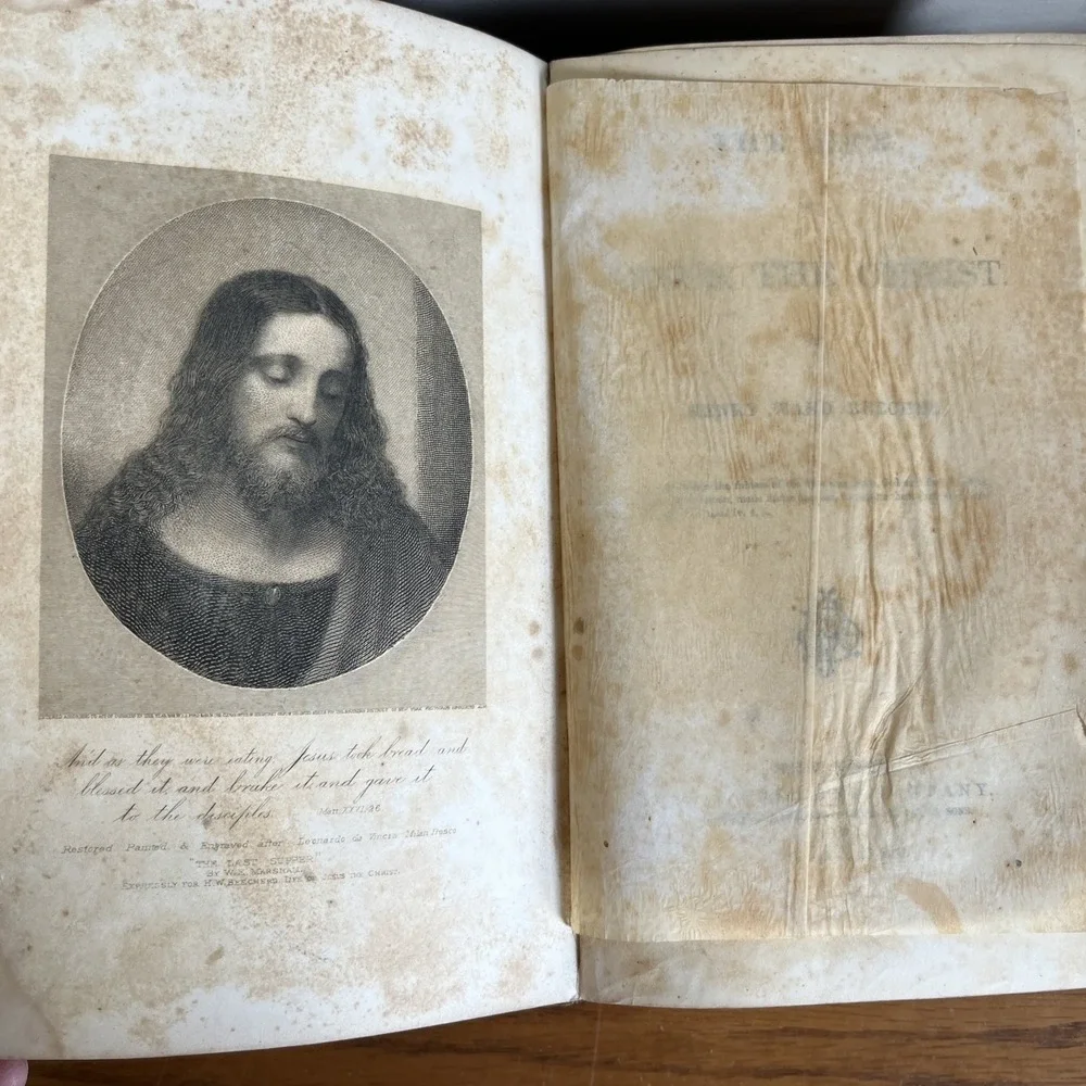 The Life Of Jesus The Christ by Henry Ward Beecher 1871 Christianity Victorian